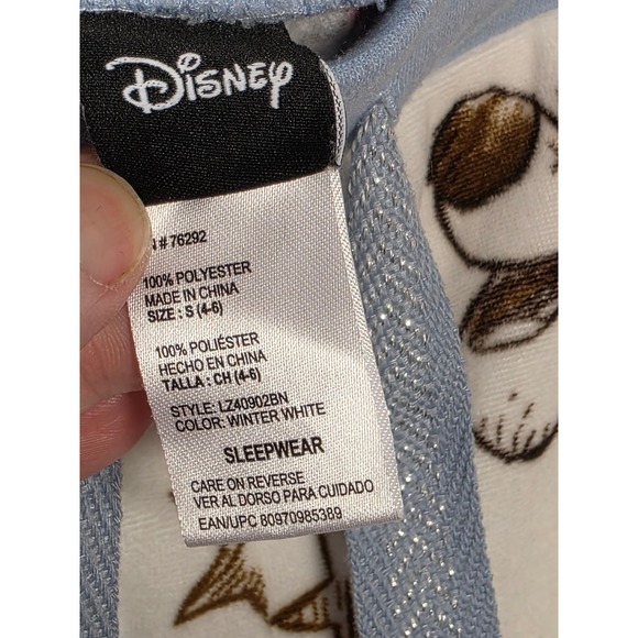 Disney Winnie the Pooh Christmas Fleece Pajama Pants Small Eeyore Tigger White - Picture 6 of 7
